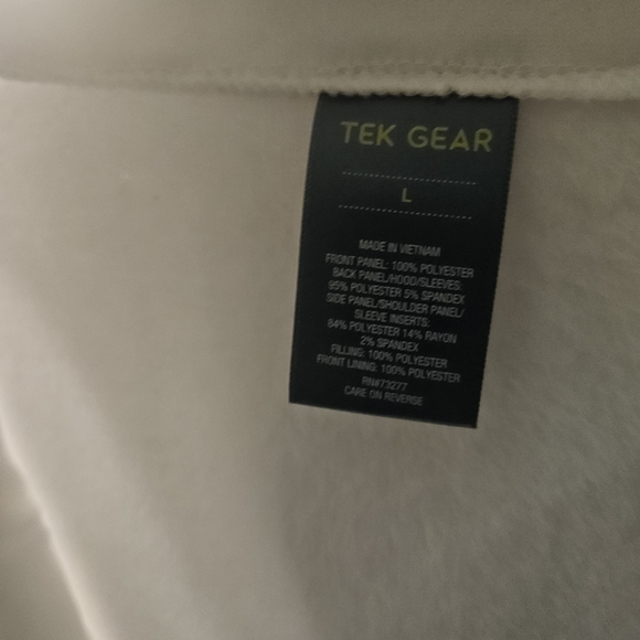 Kohl's Modern White Mixed Media Jacket - Picture 4 of 5